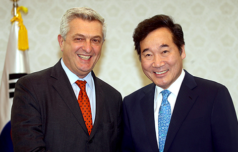 이낙연 국무총리, 유엔난민기구 최고대표 접견