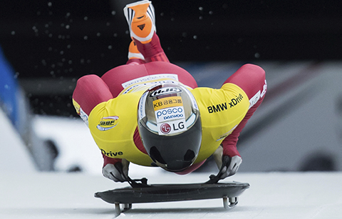 스켈레톤 윤성빈, 월드컵 2회 연속 금메달