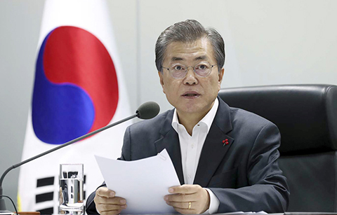 문 대통령, 무모한 도발을 일삼고 있는 북한 강력 규탄