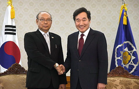 이 국무총리, 미얀마 상원의장 면담