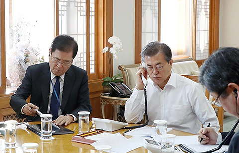 한·미 정상, 북한 도발 관련 이틀 연속 통화