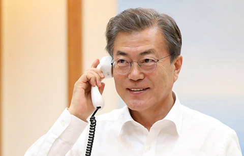 180105 한•미 정상 통화