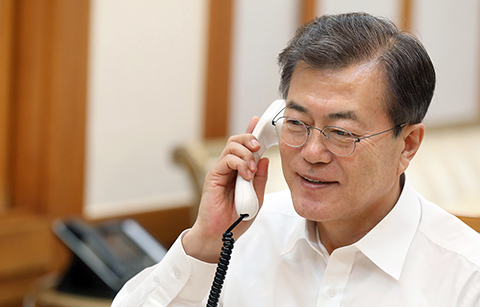 한•미 정상 통화