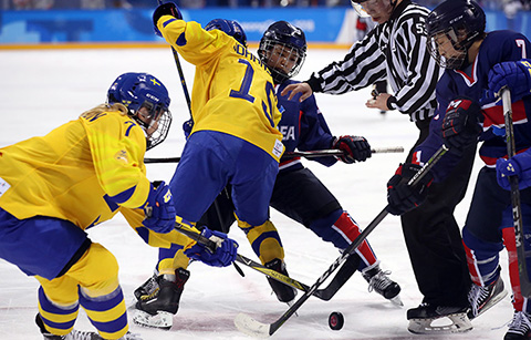 남북 단일팀, 스웨덴에 0:8 패배