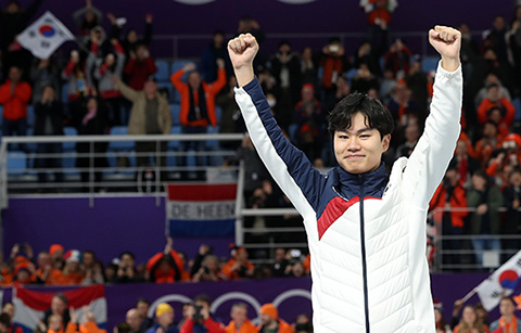 김민석, 스피드스케이팅 1,500m 아시아 첫 메달 