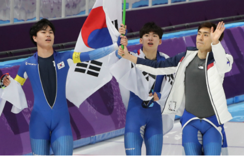 한국 스피드 스케이팅 남자 팀추월 2회 연속 은메달