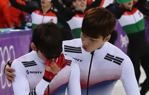 “울지마, 잘했어” 한국 쇼트트랙 감동의 피날레