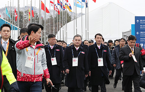 북한 평창 패럴림픽 선수단•대표단 방남