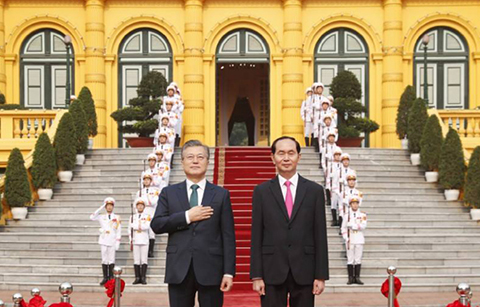 한·베 정상, '미래지향적인 협력 강화'