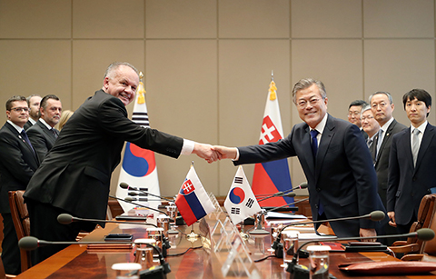 한∙슬로바키아 정상, ‘경제협력 강화’
