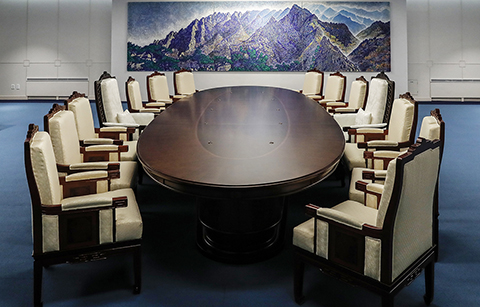 [남북정상회담 D-2] ‘평화, 새로운 시작’ 의미 담은 회담장 공개 