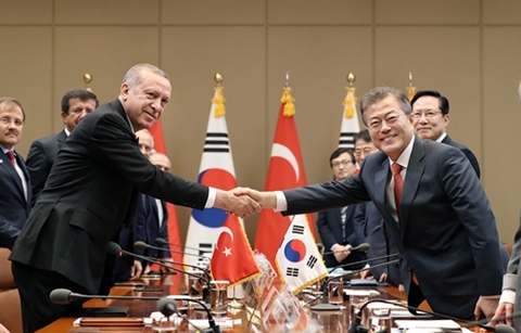 한-터키 정상, ‘한반도 평화’ 공조 확인