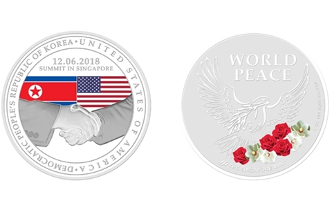 싱가포르, 북미정상회담 기념주화 발행