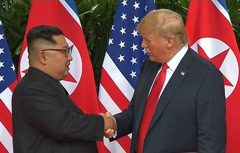 북 매체, 북미 성명 보도 “트럼프, 한미훈련 중단 의향”