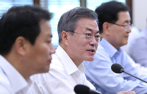 문 대통령 "남북 간 항구적 평화 얻는데 집중"