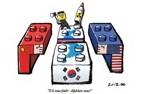 시사만화가들, 프랑스서 ‘한반도 평화’ 응원