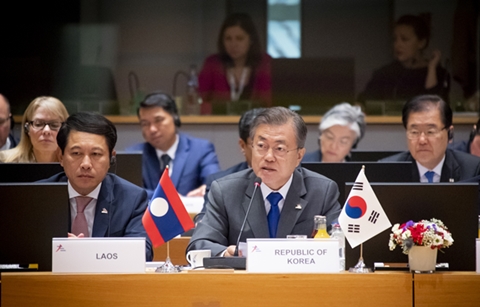 아셈 정상들, 한반도 평화 정착 지지 확인