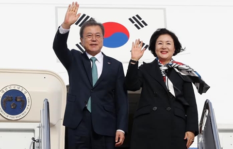 문 대통령, 워싱턴 도착