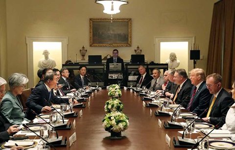 한미정상회담 성공적 마무리 