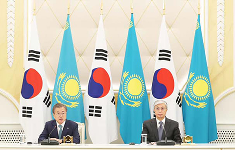한-카자흐스탄, “신북방정책으로 공동번영”