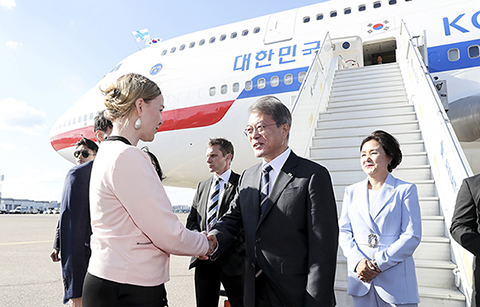 문 대통령, 북유럽 순방길 돌입