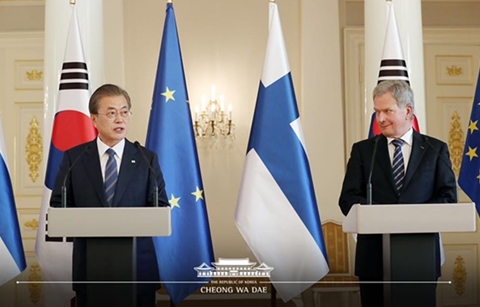 한ㆍ핀란드 정상 “한반도 평화는 전 세계의 평화”