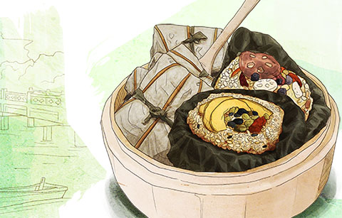 연잎밥 한 그릇, 싱그러운 여름 맛