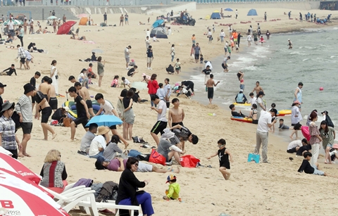 여름이 성큼, 해수욕장 준비 완료