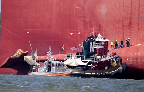 미 선박사고 한국인 전원 구조