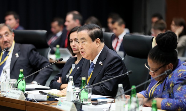 문 국회의장, "상생협력의 자유무역질서 회복 위해 G20의 정책적 공동대응 절실"