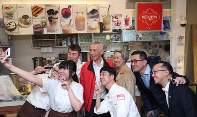 리센룽, "나도 한국을 찾는 싱가포르 관광객"