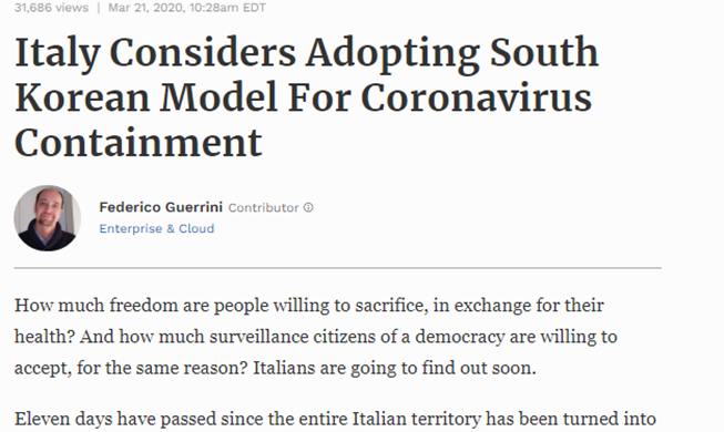 외신, 한국의 코로나19 대응 방식 예찬 잇따라