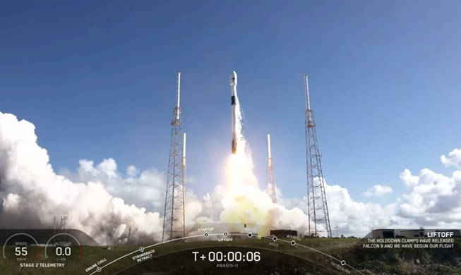 첫 군용 통신위성 아나시스 2호 발사 성공···국방우주시대 개막