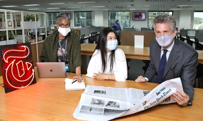 뉴욕타임스, 서울로 이전한 아시아 디지털 허브 업무 개시