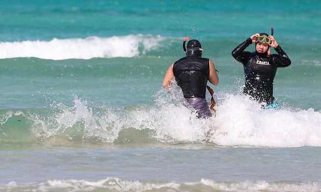 [사진으로 보는 한국] 제주 바다에서 즐기는 스노클링