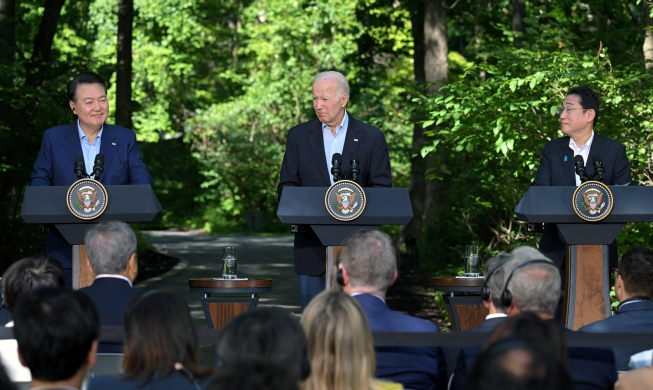 윤 대통령, “한미일 가치 연대, 평화·번영 세계 든든한 토대 될 것”