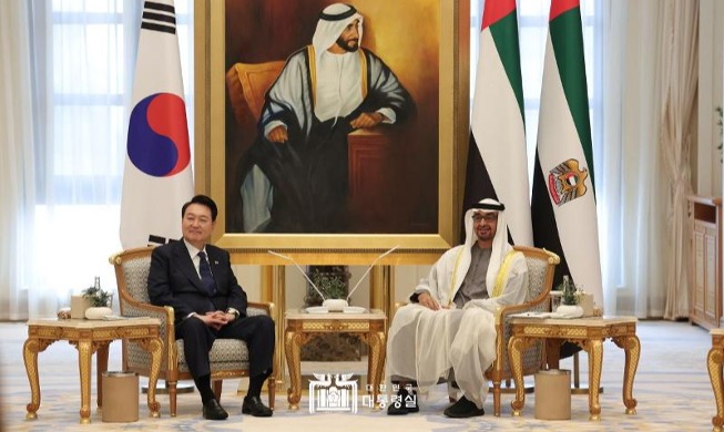 한-UAE 정상회담···“UAE, 한국에 300억 달러 투자”