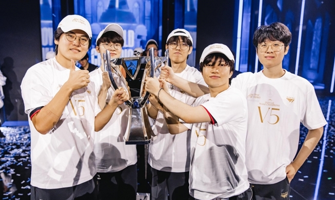 T1, 2024 롤드컵 5회 우승···MVP  '페이커' 이상혁