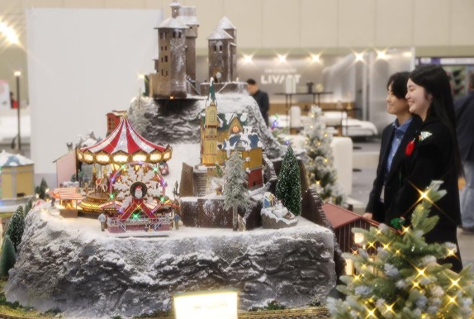 [사진으로 보는 한국] 크리스마스 실사모형