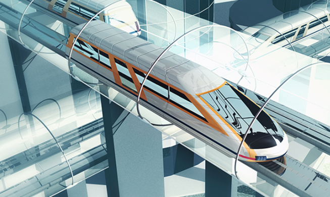 국토교통부, 시속 1200km 열차  하이퍼튜브 기술개발 착수