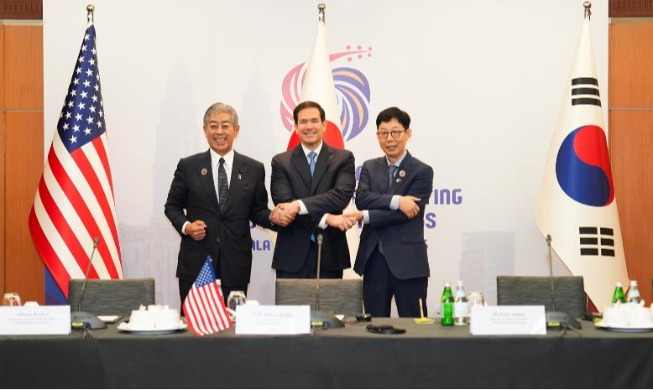 한미일 외교장관회의 “북한 완전한 비핵화 목표 확고” 재확인