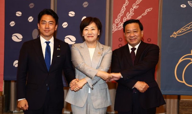 한일중 농업장관회의 7년 만에 재개···식량안보 협력 강화