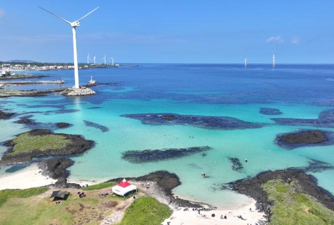 [사진으로 보는 한국] 스노클링 명소, 제주 코난해변