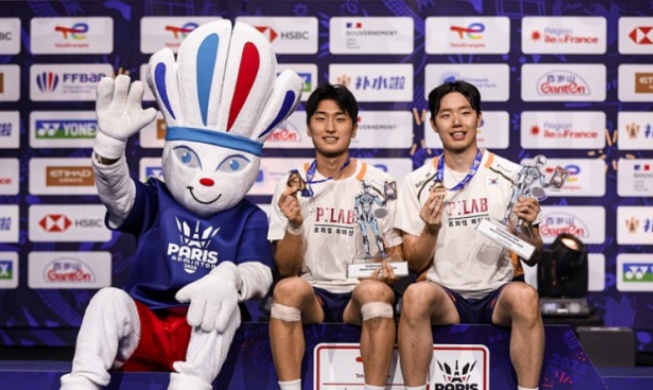 '적수가 없다'···세계랭킹 1위 김원호-서승재, 세계선수권 우승 합작