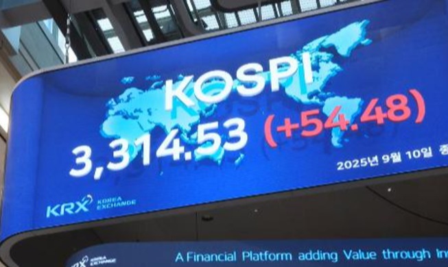 코스피 3314 사상 최고···G20 중 상승률 1위