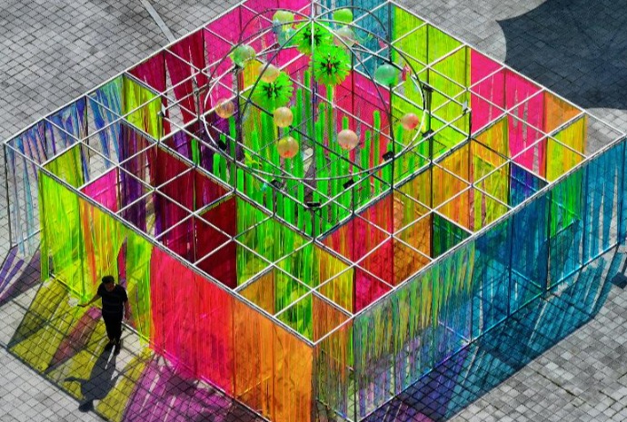 [사진으로 보는 한국] 가을날, 야외에서 즐기는 현대미술