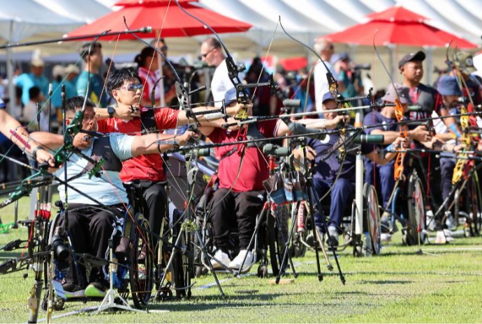[사진으로 보는 한국] 한계는 없다...'2025 세계장애인양궁선수권대회' 개막