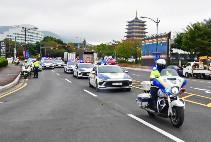 [사진으로 보는 한국] 'APEC D-10' 경찰 경호 훈련 실시