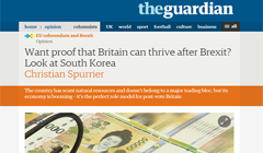 “한국, 브랙시트 후 영국의 완벽한 롤모델
