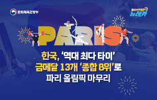 한국, ‘역대 최다 타이’ 금메달 13개 ‘종합 8위’로 파리 올림픽 마무리
